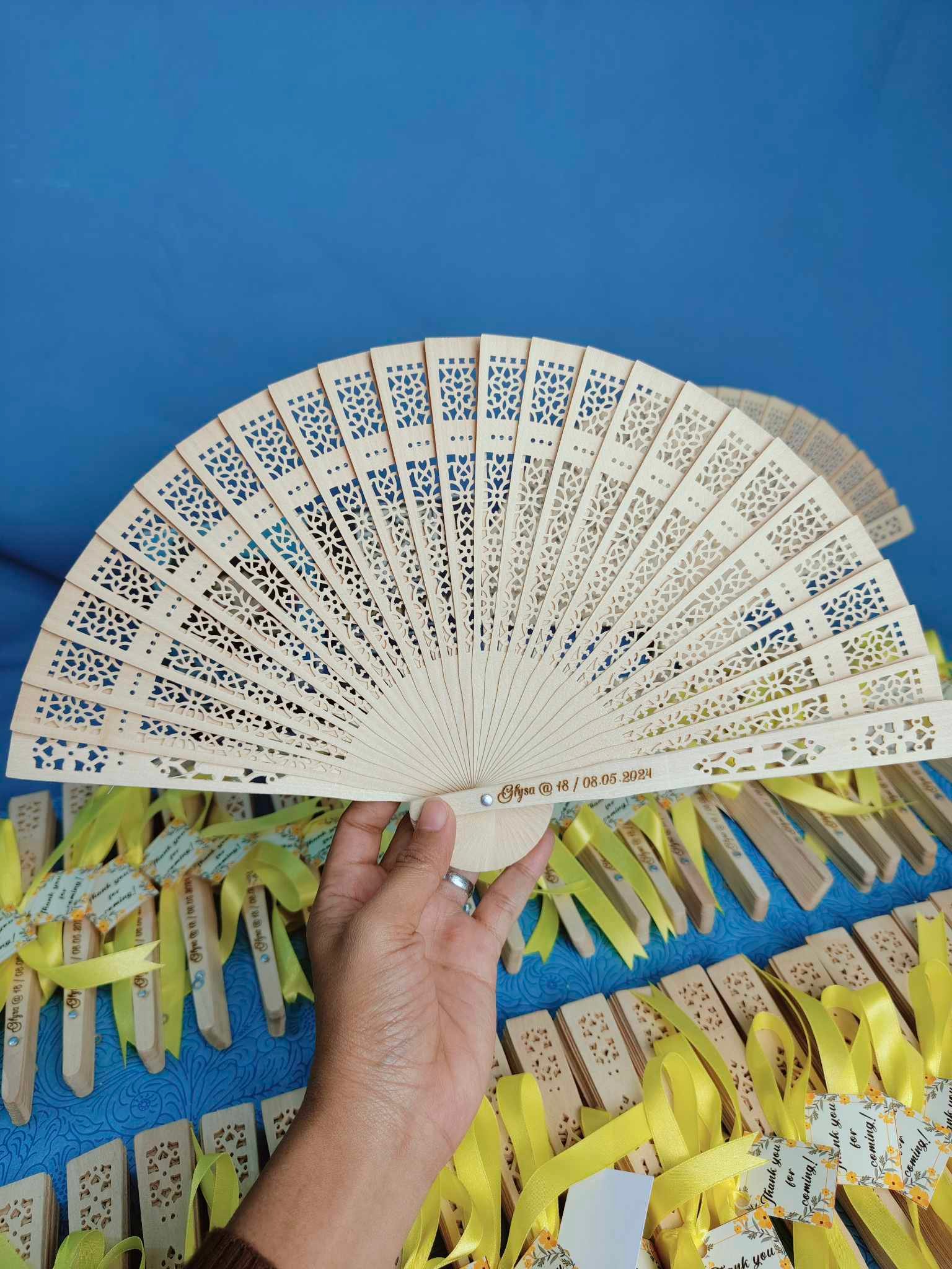 Personalized Engraved fan